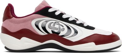 Casablanca Casablanca Burgundy & White Squash Indoor Sneakers