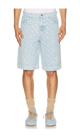 Casablanca Casablanca Carpet Jacquard Baggy Denim Shorts