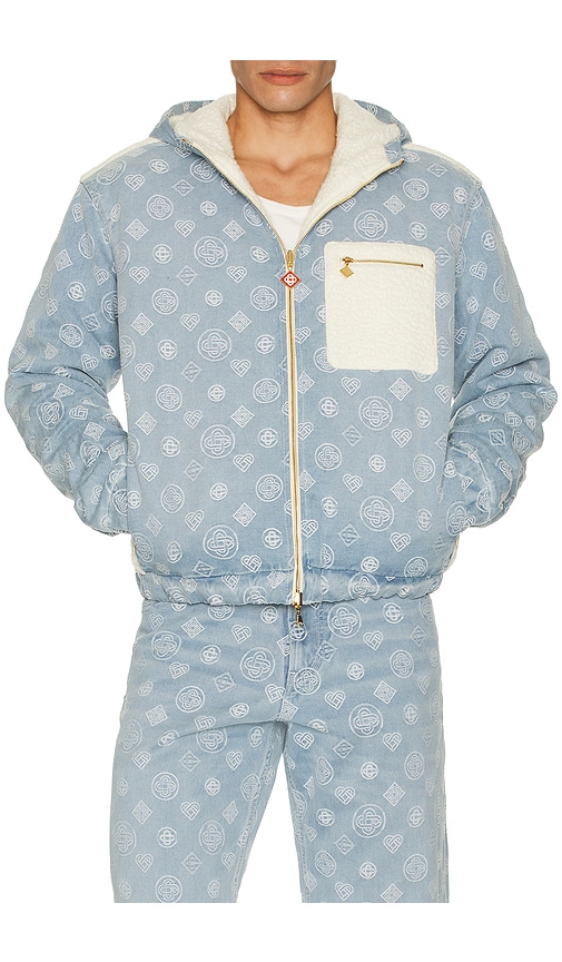 Casablanca - Green & White Jacquard Cardigan