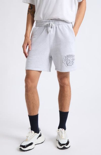 Casablanca Casablanca Classic Fit Eveil Ancestral Appliqué Organic Cotton Sweat Shorts