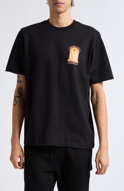 Casablanca Casablanca Classic Fit Hermons Mirage Arch Organic Cotton Graphic T-Shirt