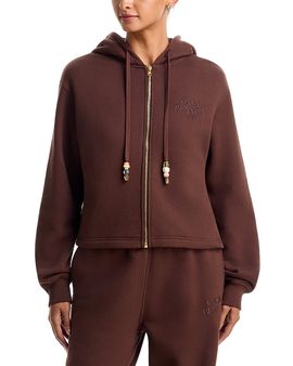 Casablanca Casablanca Cotton & Cashmere Hooded Zip Front Hoodie