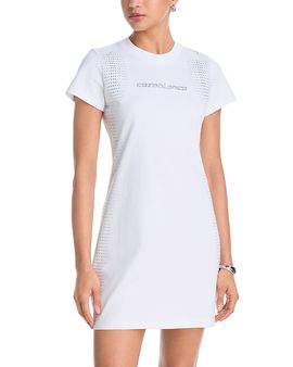 Casablanca Casablanca Crystal Embellished Tee Dress