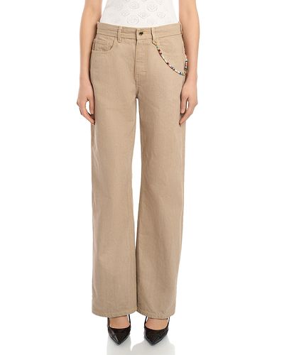 Casablanca Casablanca Desert Canvas Jeans in Denim Beige
