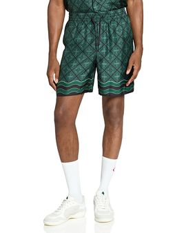 Casablanca Casablanca Diamond Monogram Silk Shorts