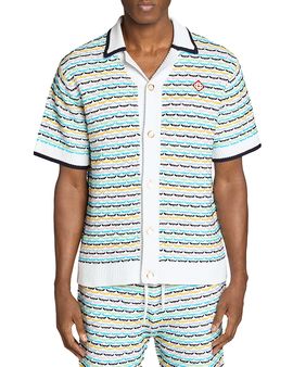 Casablanca Casablanca Embroidered Vibrant Stripe Shirt