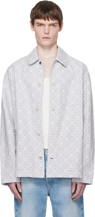Casablanca Casablanca Gray Monogram Workwear Jacket
