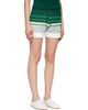 Casablanca Casablanca Green & White Boucle Stripe Shorts - 2