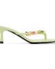 Casablanca Casablanca Green Beaded Heeled Sandals - 1