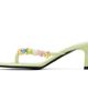 Casablanca Casablanca Green Beaded Heeled Sandals - 3