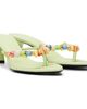 Casablanca Casablanca Green Beaded Heeled Sandals - 4
