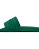 Casablanca Casablanca Green Embossed-Logo Pool Slides - 3