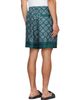 Casablanca Casablanca Green Radiating Monogram Silk Shorts - 3