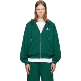 Casablanca Casablanca Green Sport Type Zip‑Up Hoodie