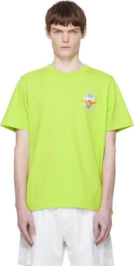 Casablanca Casablanca Green Tennis Landscape Classic T‑shirt