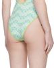 Casablanca Casablanca Green Wavy Monogram Swimsuit - 3
