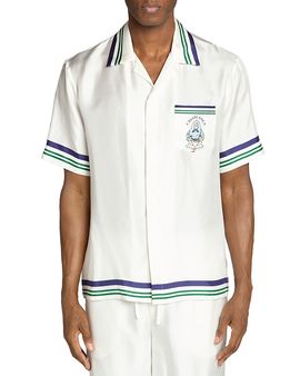 Casablanca Casablanca Hotel Emblem Pocket Shirt