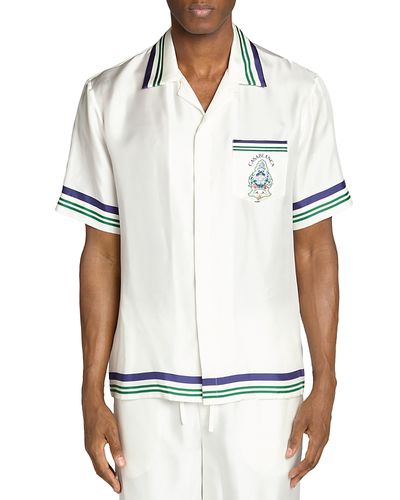 Casablanca Casablanca Hotel Emblem Pocket Shirt