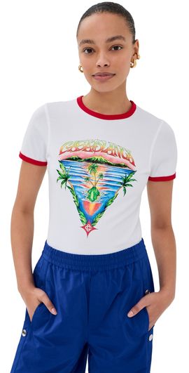Casablanca Casablanca Innocence Triangle Longline Ringer Tee Innocence Triangle