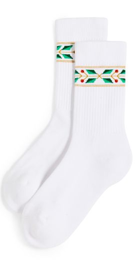 Casablanca Casablanca Laurel Ribbed Sport Socks Laurel