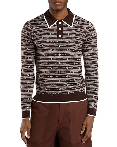 Casablanca Casablanca Logo Stripe Polo Shirt