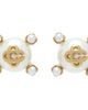Casablanca Casablanca Lotus Faux-Pearl Stud Earrings - 1