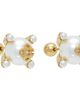 Casablanca Casablanca Lotus Faux-Pearl Stud Earrings - 2