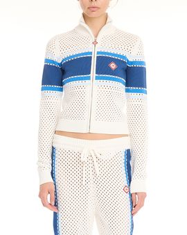 Casablanca Casablanca Mesh Stripe Bomber Jacket
