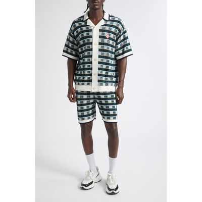 Casablanca Casablanca Mosaic Check Cotton Jacquard Shorts 
