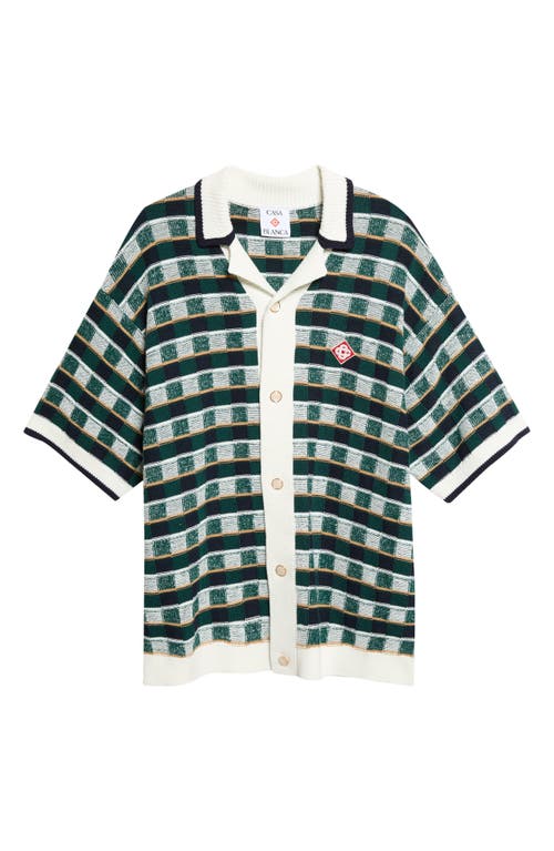 Casablanca Casablanca Mosaic Plaid Cardigan