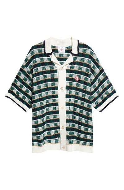 Casablanca Casablanca Mosaic Plaid Cardigan
