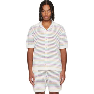 Casablanca Casablanca Multicolor Crochet Polo