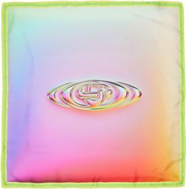 Casablanca Casablanca Multicolor Glass Logo Gradient Medium Silk Scarf
