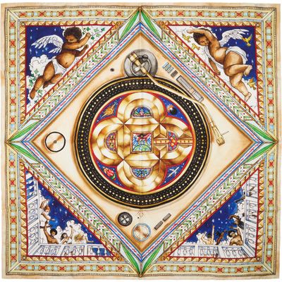 Casablanca Casablanca Multicolor Plafond Orne De Musique Large Scarf