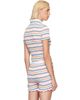 Casablanca Casablanca Multicolor Striped Shirred Short Sleeve Polo - 3