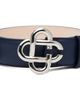 Casablanca Casablanca Navy Classic Leather CC Logo Belt - 1