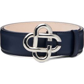 Casablanca Casablanca Navy Classic Leather CC Logo Belt