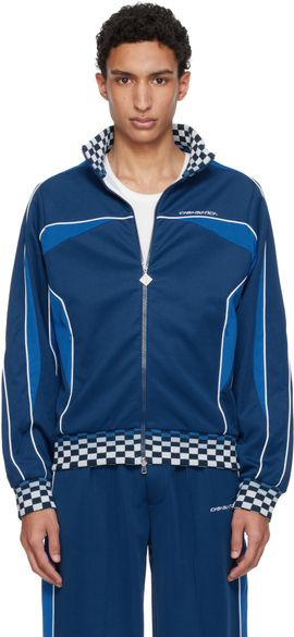 Casablanca Casablanca Navy Cyber Tricot Track Jacket