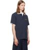 Casablanca Casablanca Navy Laurel Pique Short Sleeve Polo - 2