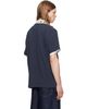 Casablanca Casablanca Navy Laurel Pique Short Sleeve Polo - 3