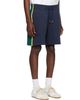Casablanca Casablanca Navy Panelled Sweat Shorts - 2