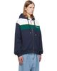 Casablanca Casablanca Navy Panelled Zip Up Hoodie - 2
