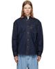 Casablanca Casablanca Navy Raw Denim Shirt - 1