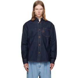 Casablanca Casablanca Navy Raw Denim Shirt