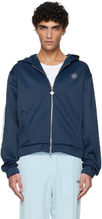 Casablanca Casablanca Navy Scuba Zip Track Jacket