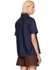 Casablanca Casablanca Navy Short Sleeve Denim Shirt - 3