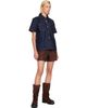 Casablanca Casablanca Navy Short Sleeve Denim Shirt - 4