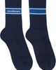 Casablanca Casablanca Navy Sporty Stripe Socks - 1