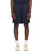 Casablanca Casablanca Navy Viscose Monogram Shorts - 1