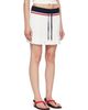 Casablanca Casablanca Off-White & Navy Knit Tennis Miniskirt - 2